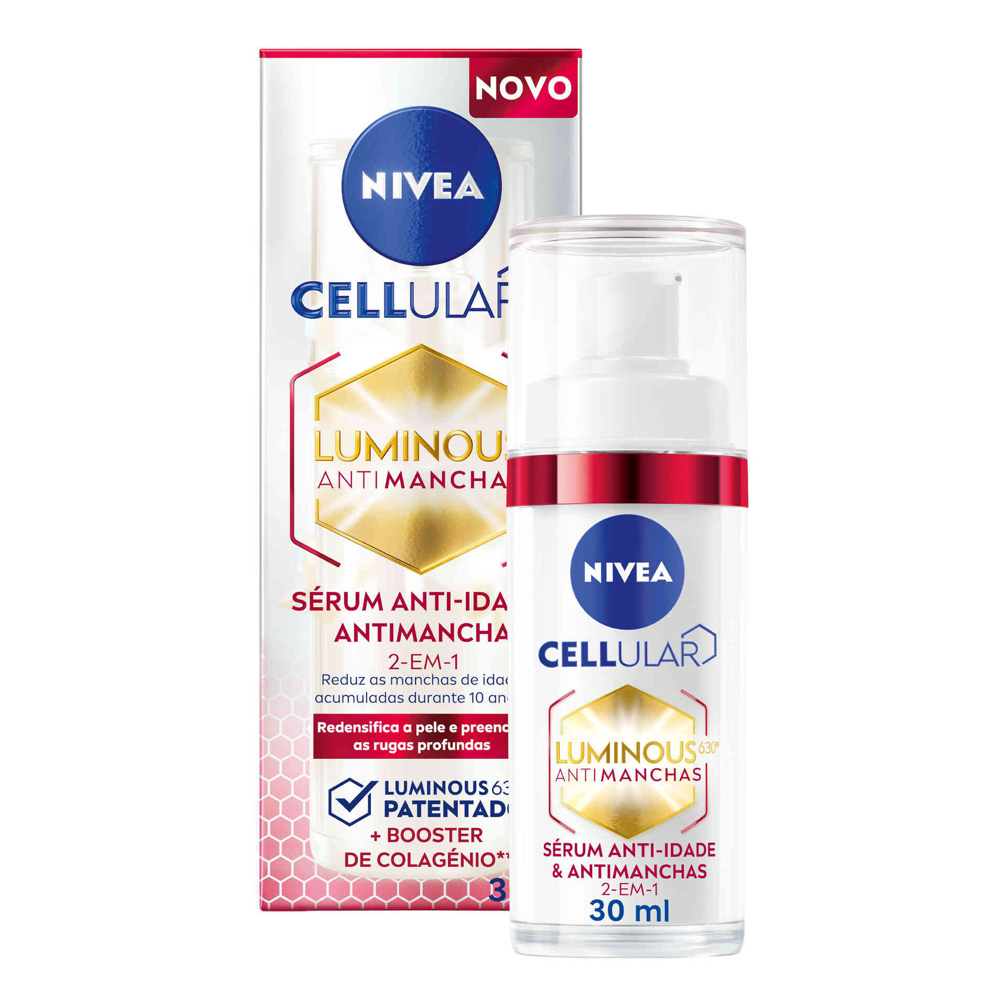 Sérum Facial Cellular Luminous 630º Anti-idade e Antimanchas Nivea emb. 30 ml