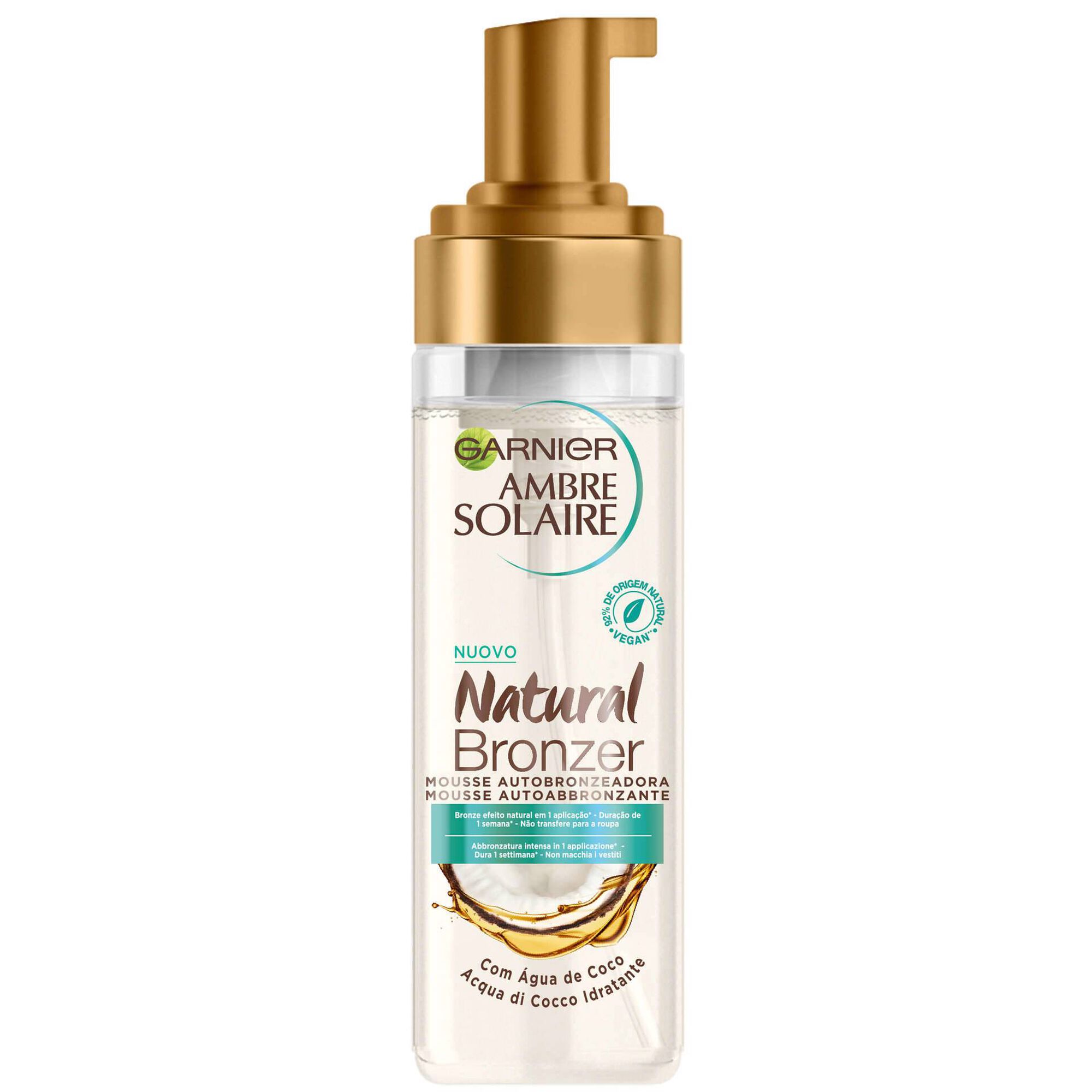 Mousse Autobronzeadora Garnier Ambre Solaire emb. 200 ml 
