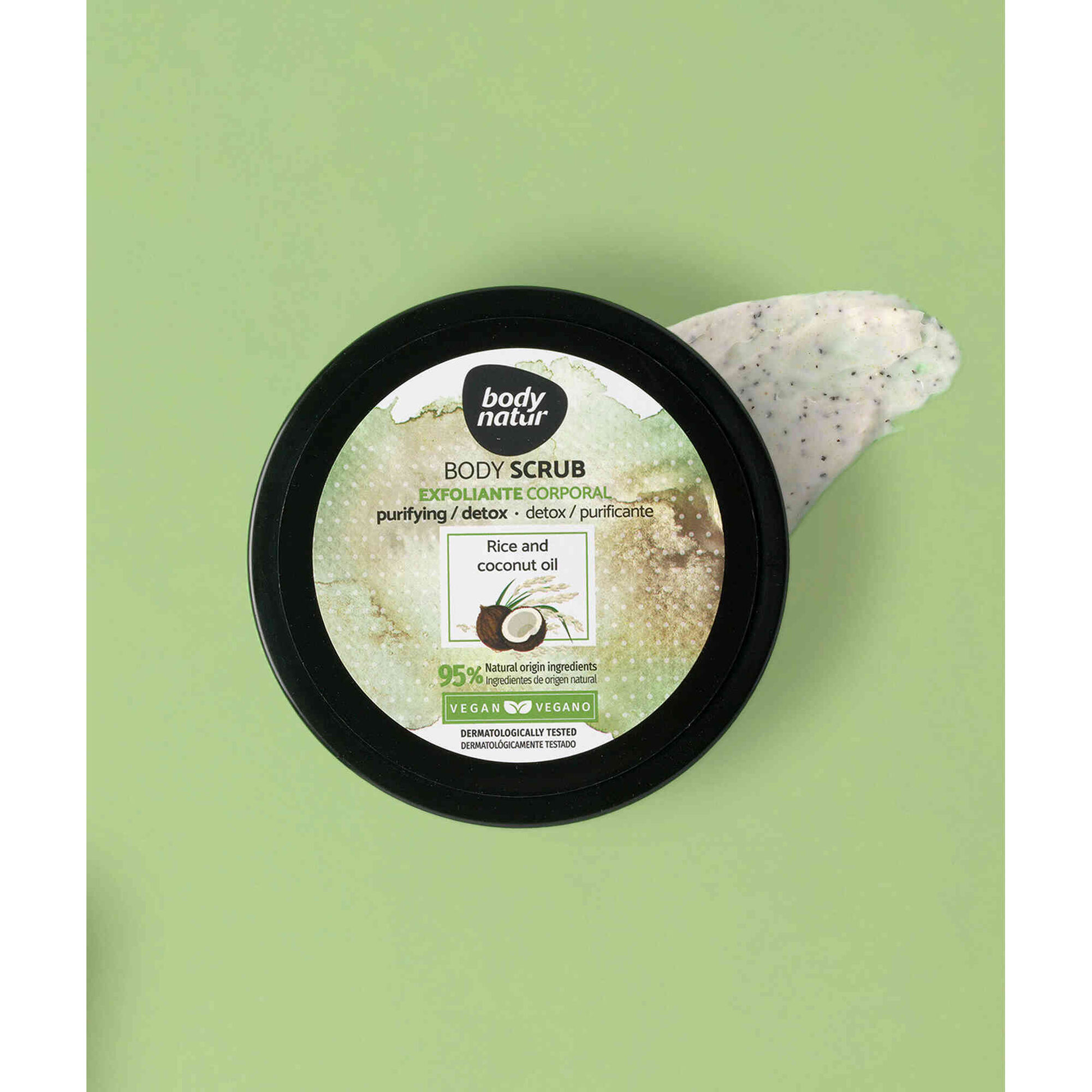 Exfoliante Corporal Arroz e Óleo de Coco Body Natur emb. 200 ml 