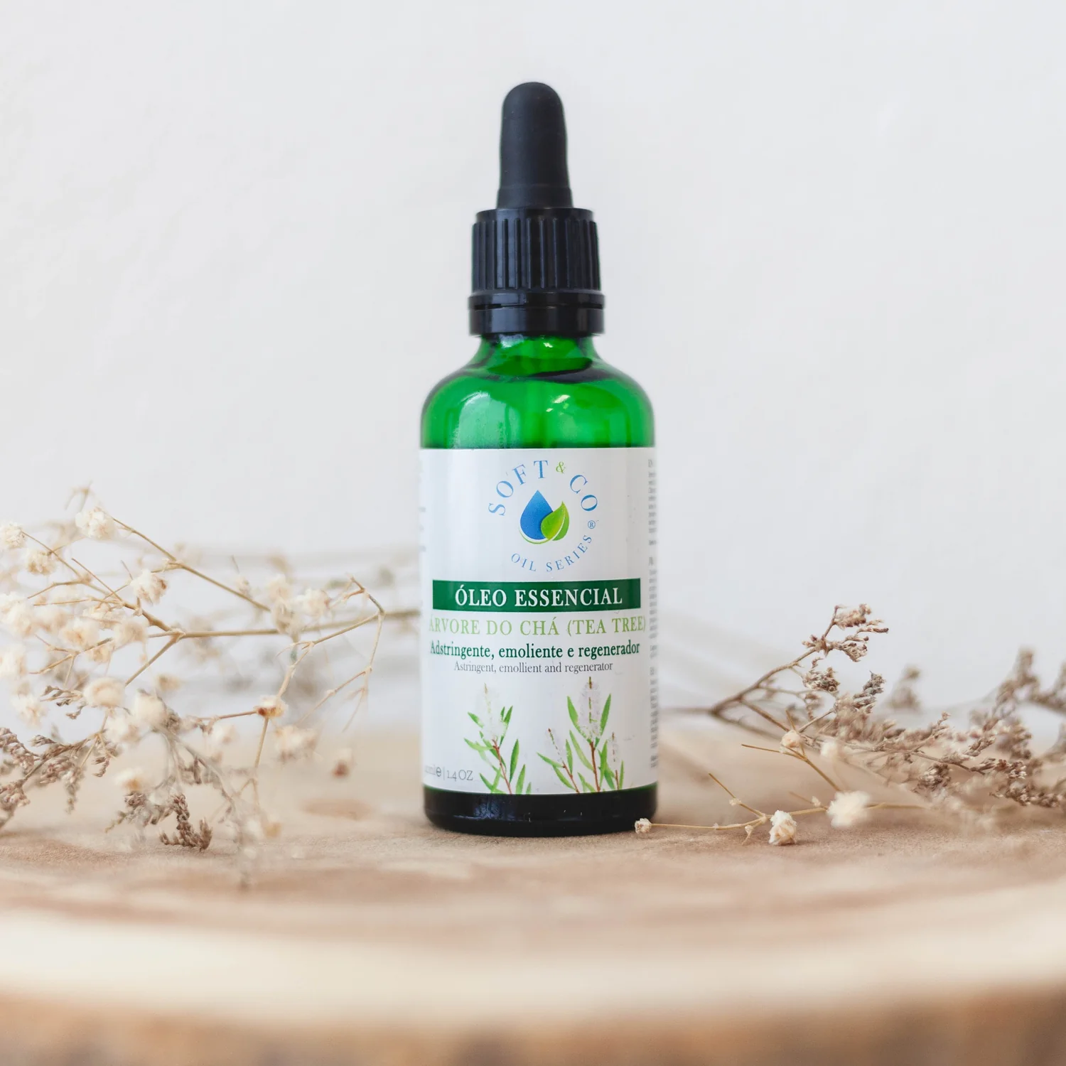 Óleo Corporal Essencial de Árvore do Chá Soft&Co emb. 40 ml