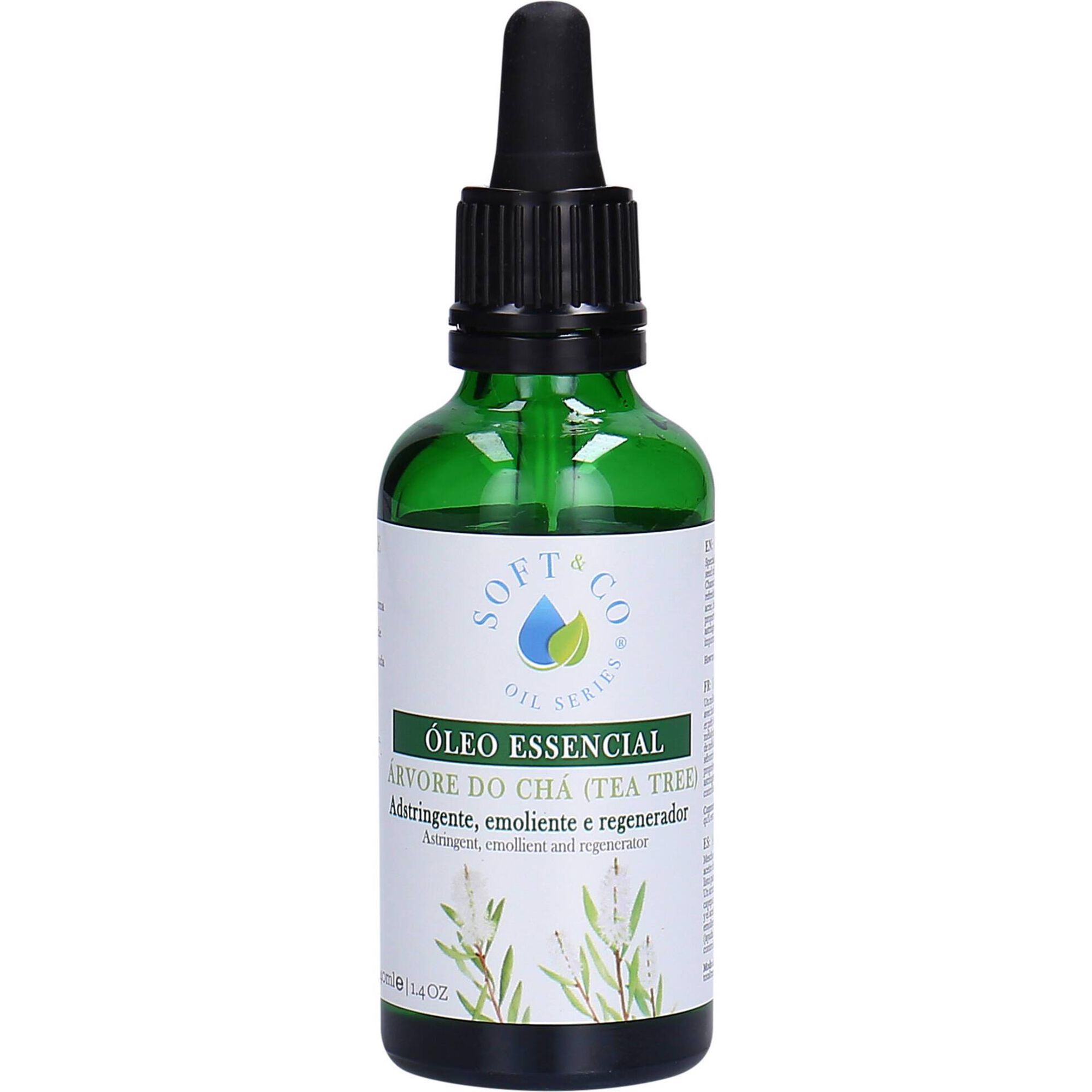 Óleo Corporal Essencial de Árvore do Chá Soft&Co emb. 40 ml