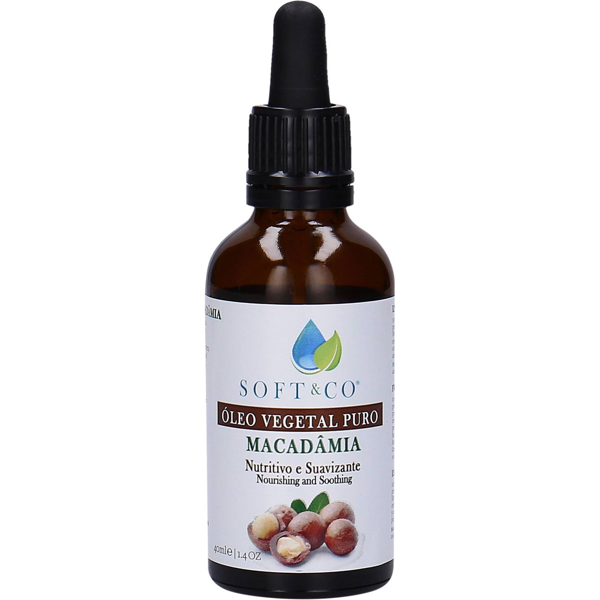 Óleo Corporal Puro de Macadâmia Soft&Co emb. 40 ml