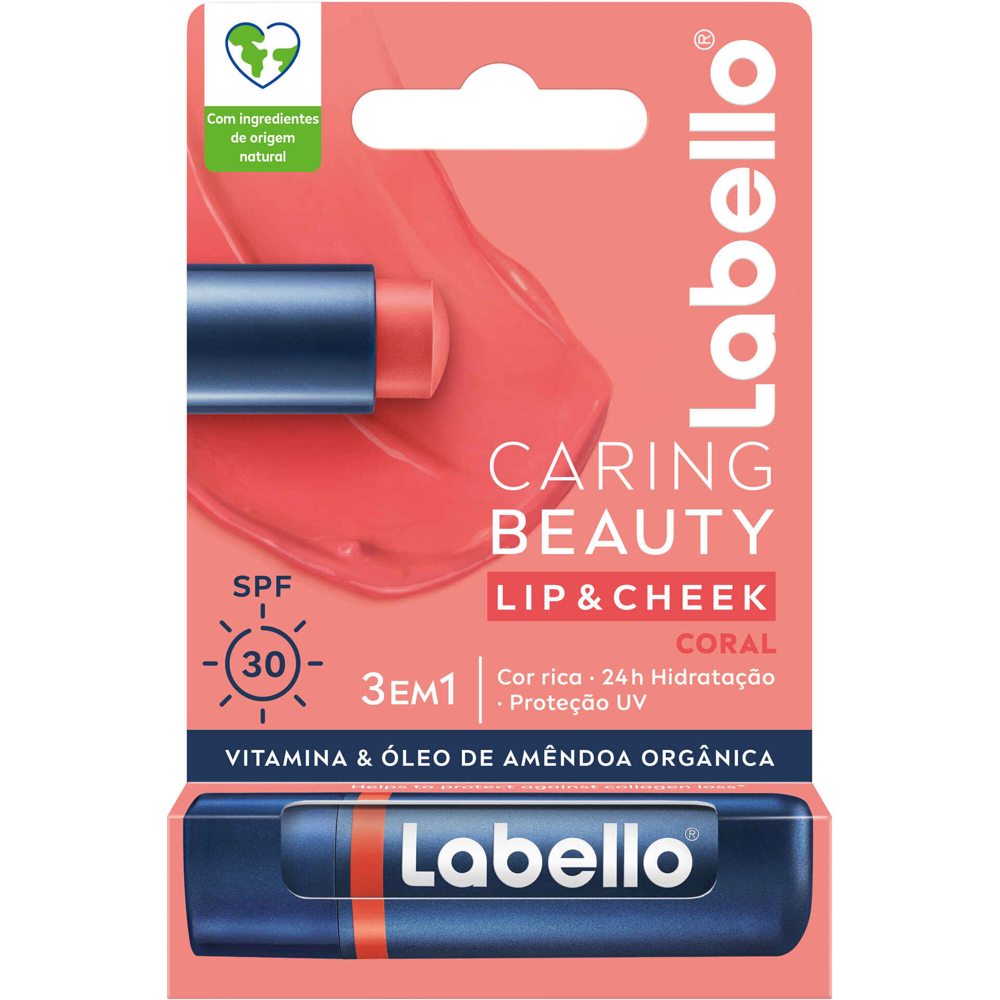 Batom Lip&Cheek Caring Beauty Coral Labello emb. 1 un