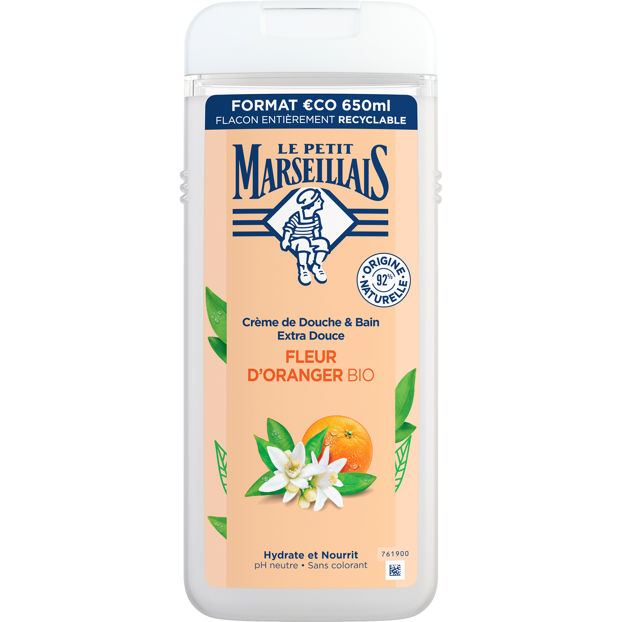 Gel de Banho Flor de Laranjeira Bio Le Petit Marseillais emb. 650 ml