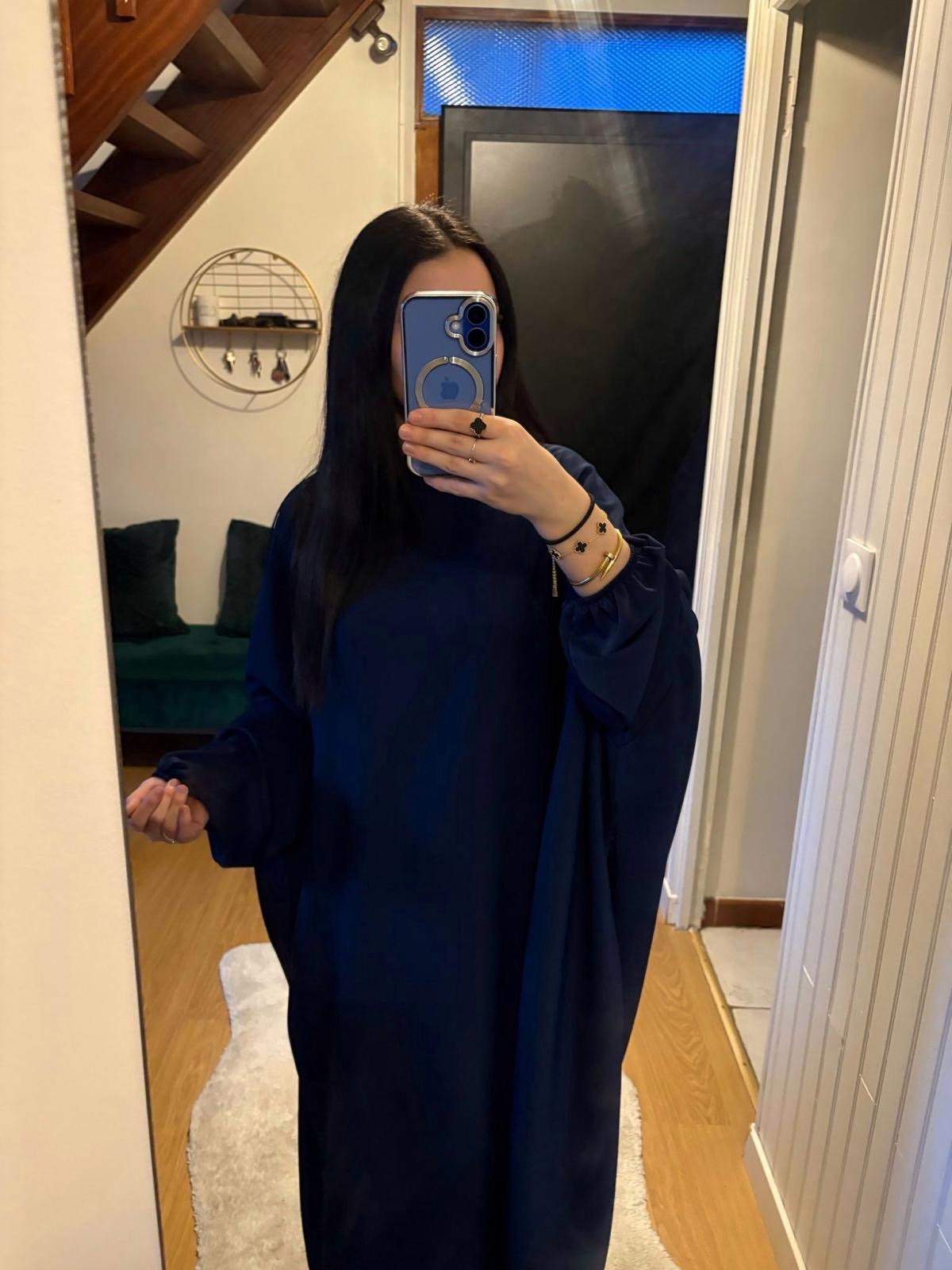 Ensemble jilbeb Nalyah bleu marine 