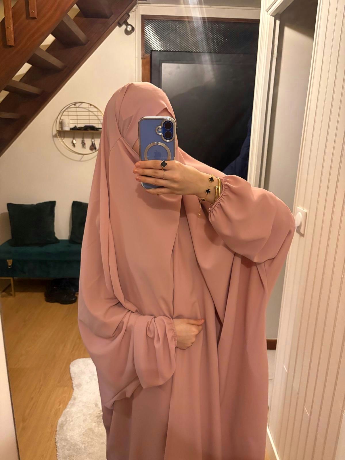 Ensemble jilbeb Nalyah rose