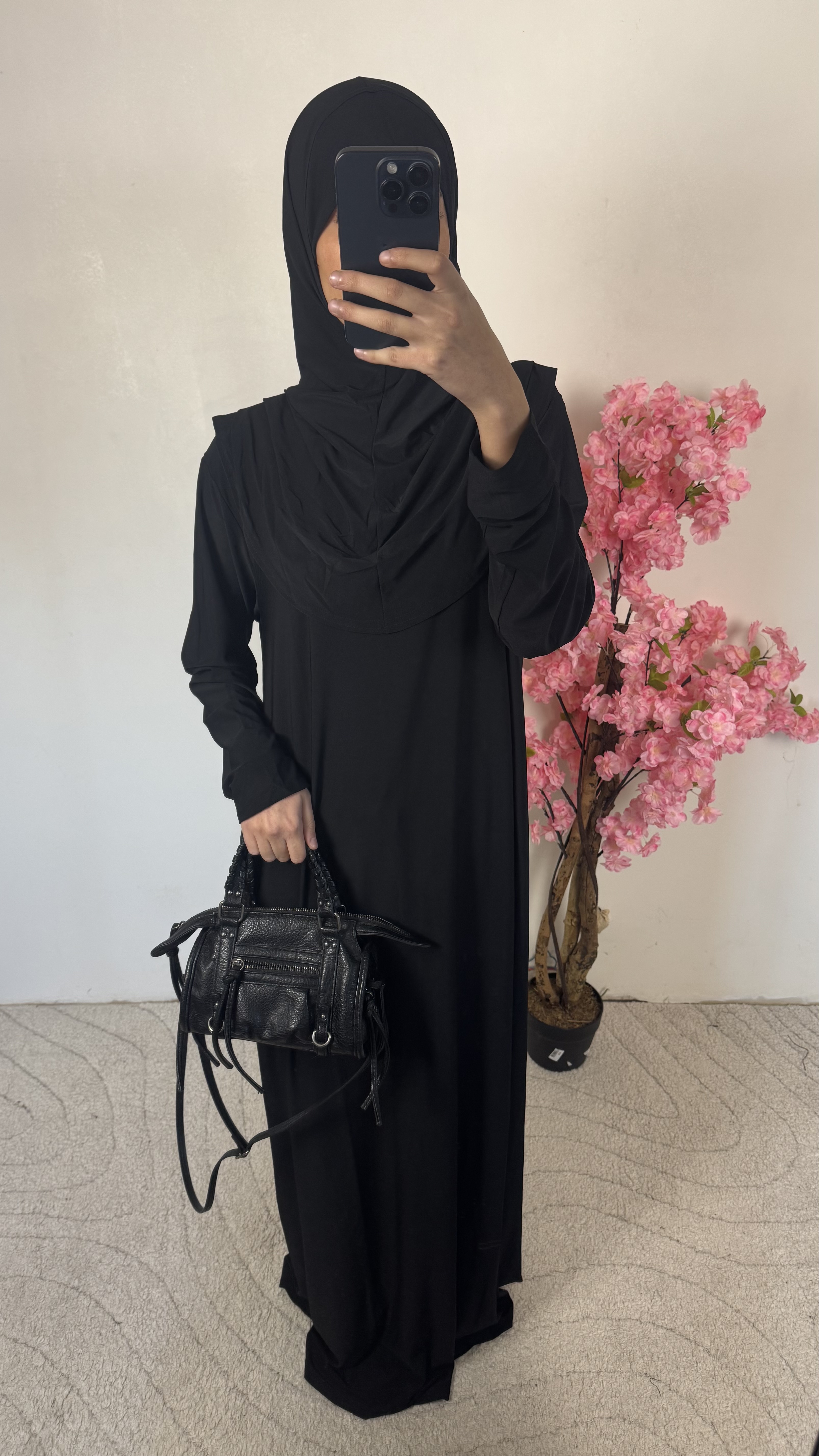 Robe de prière noir - jersey 