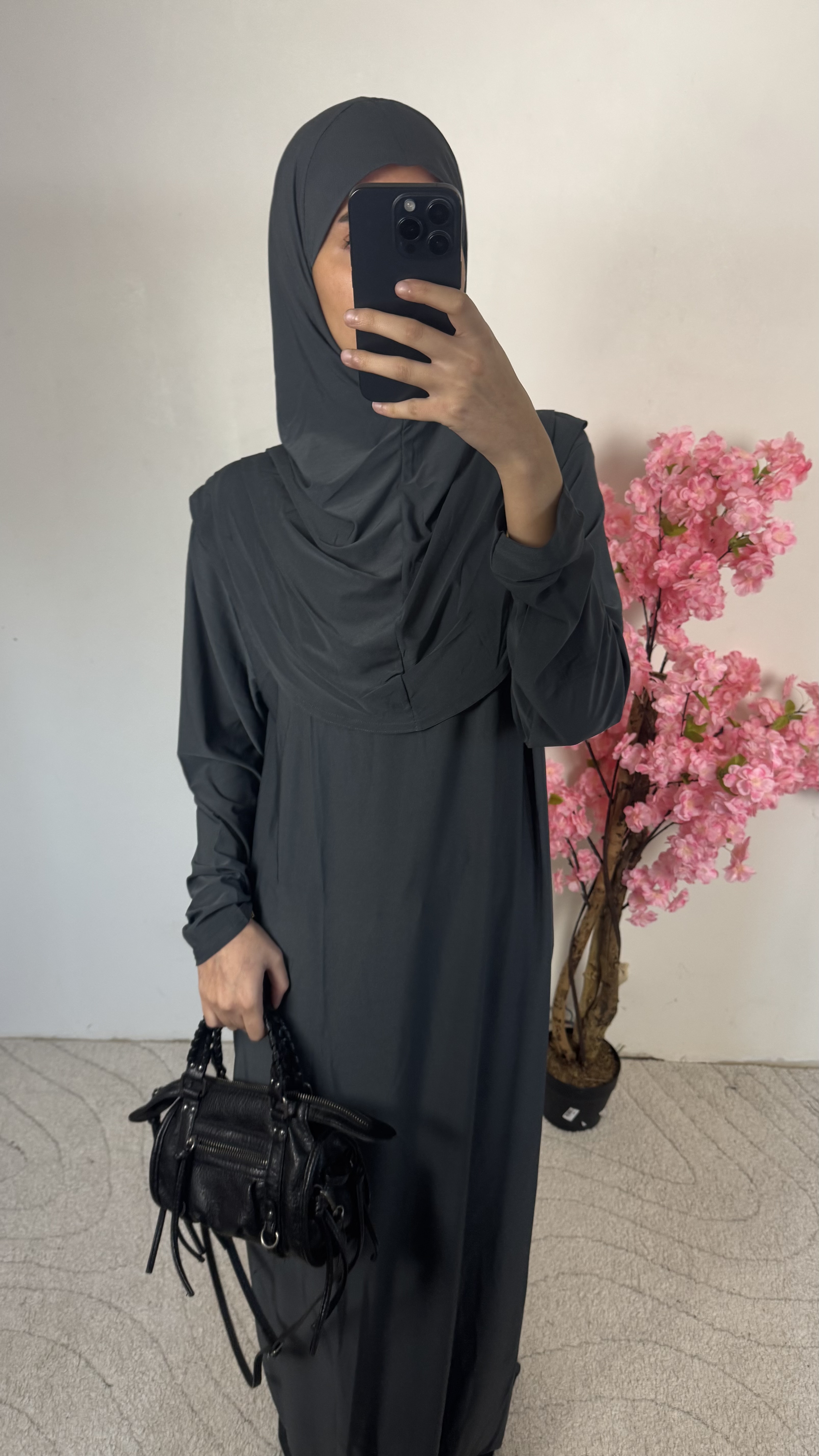 Robe de prière gris foncé - jersey 