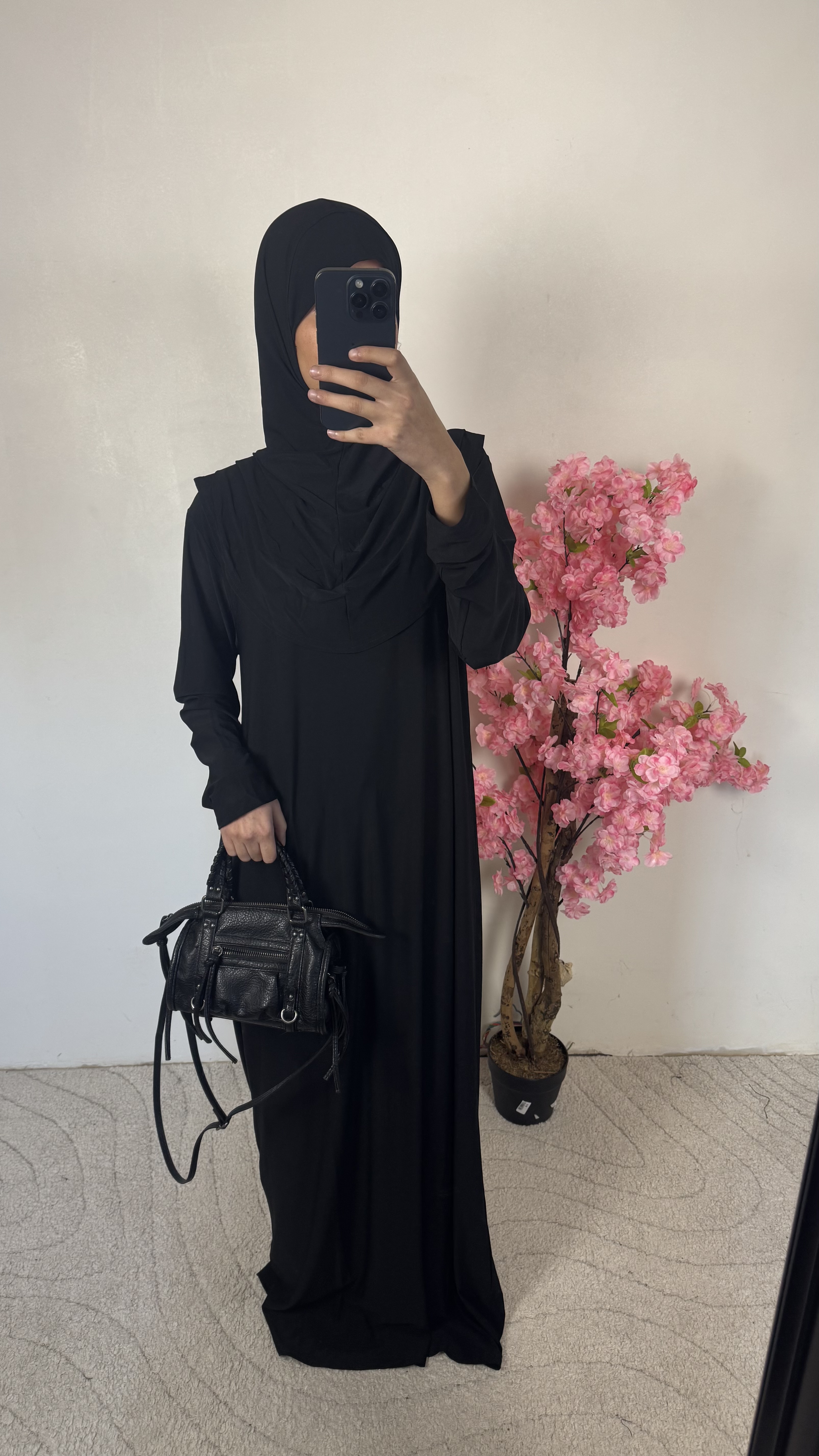 Robe de prière noir - jersey 