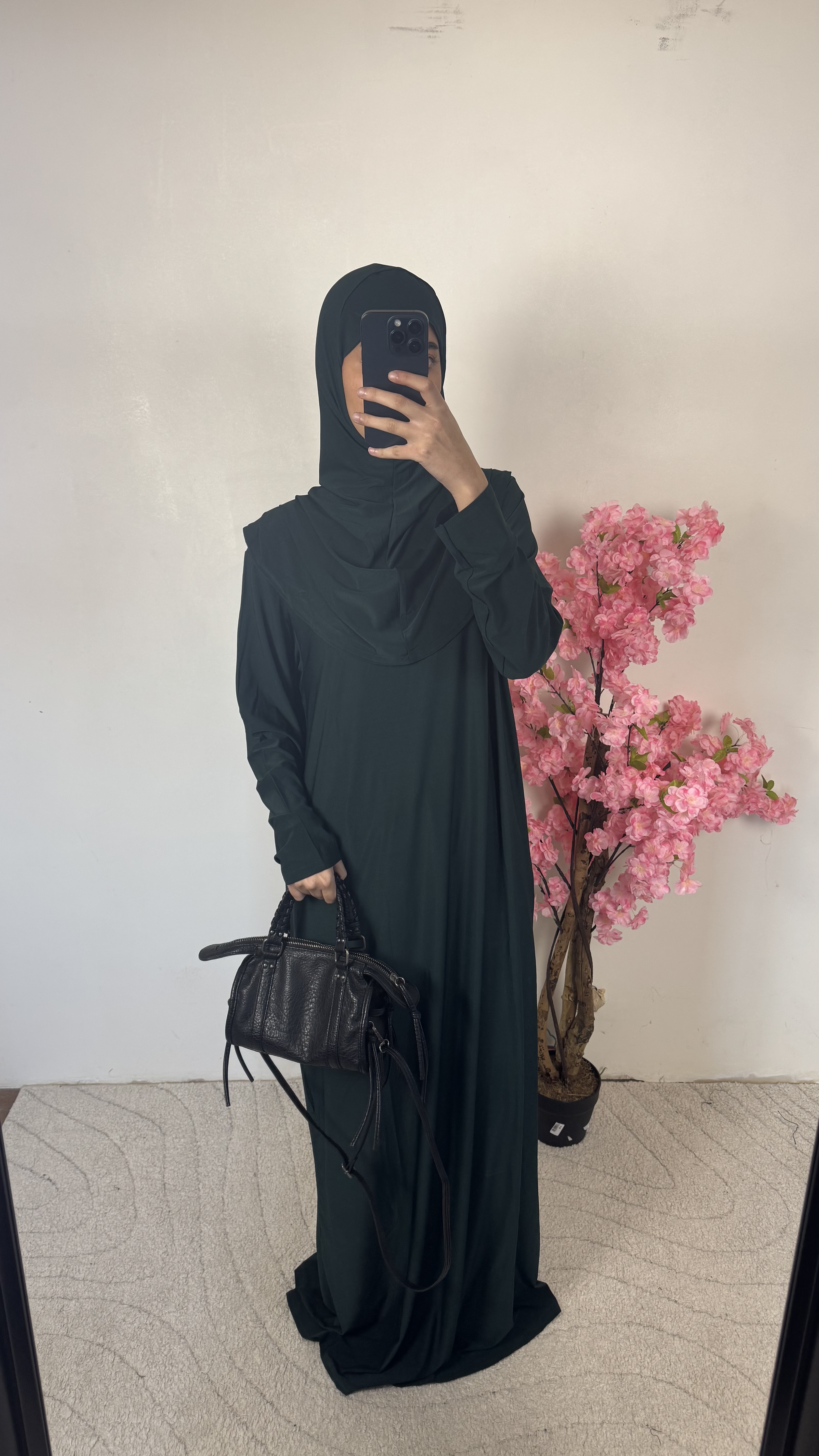 Robe de prière vert sapin - jersey 