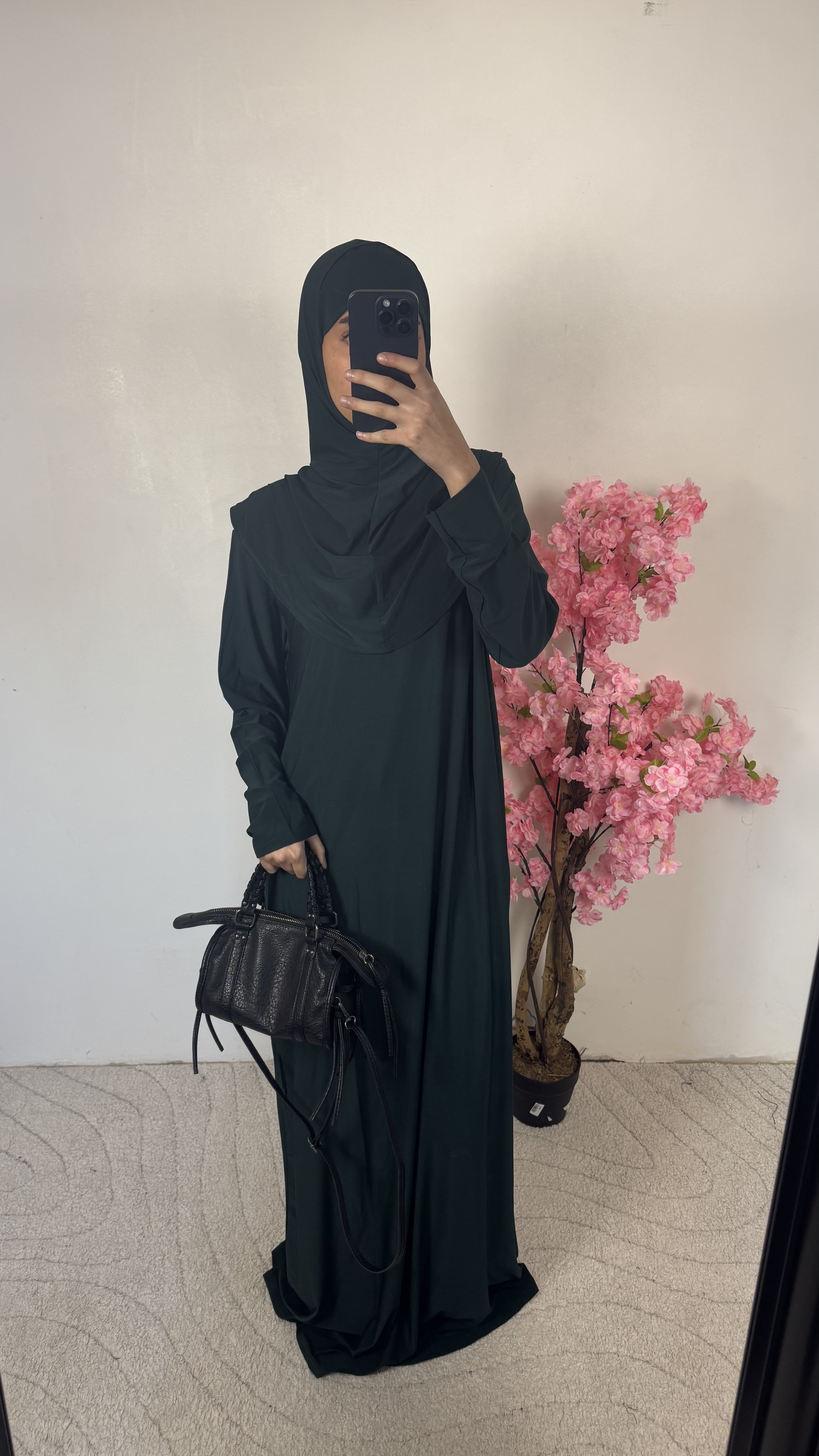 Robe de prière vert sapin - jersey 