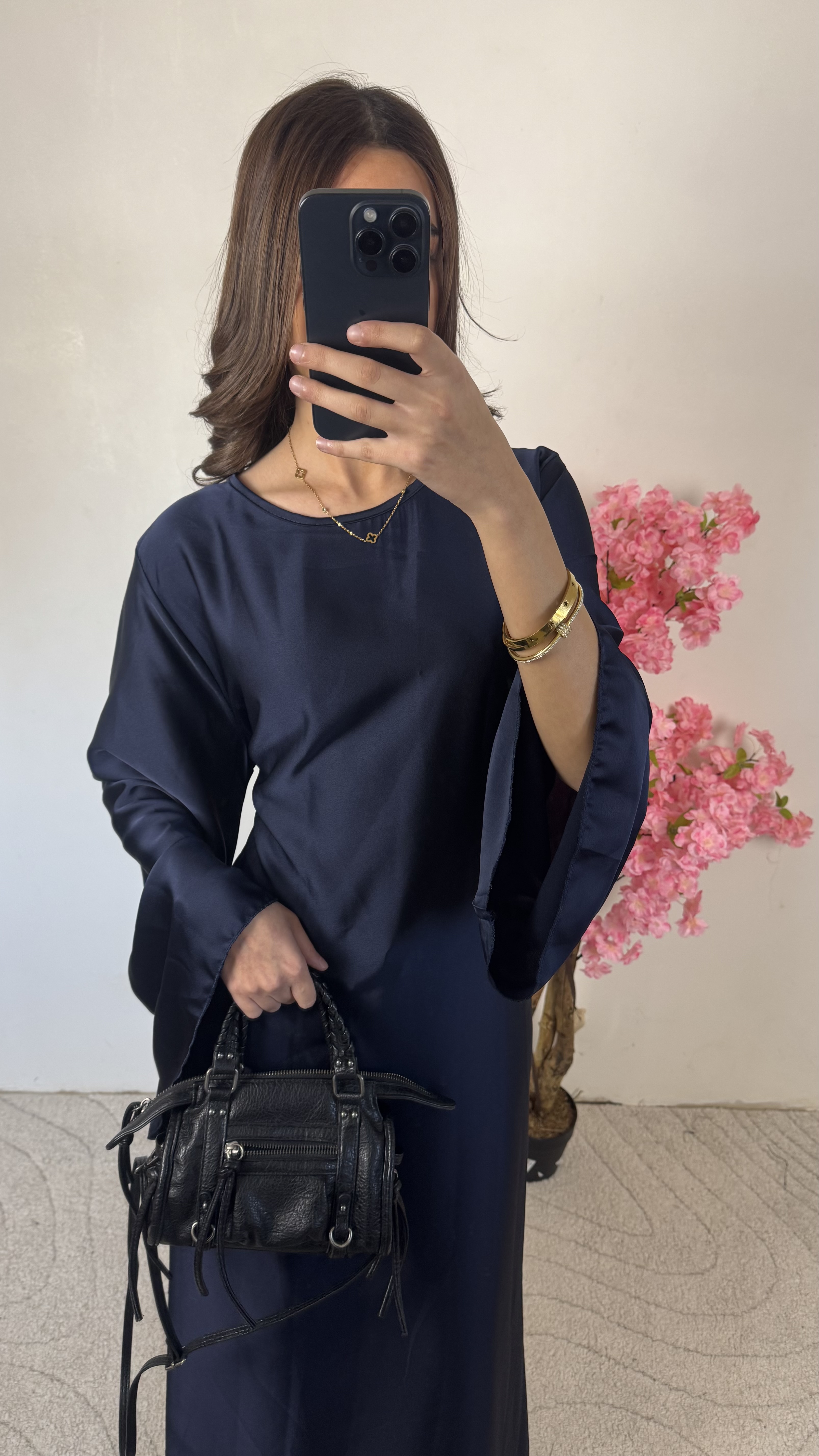 Abaya Lyaa bleu nuit