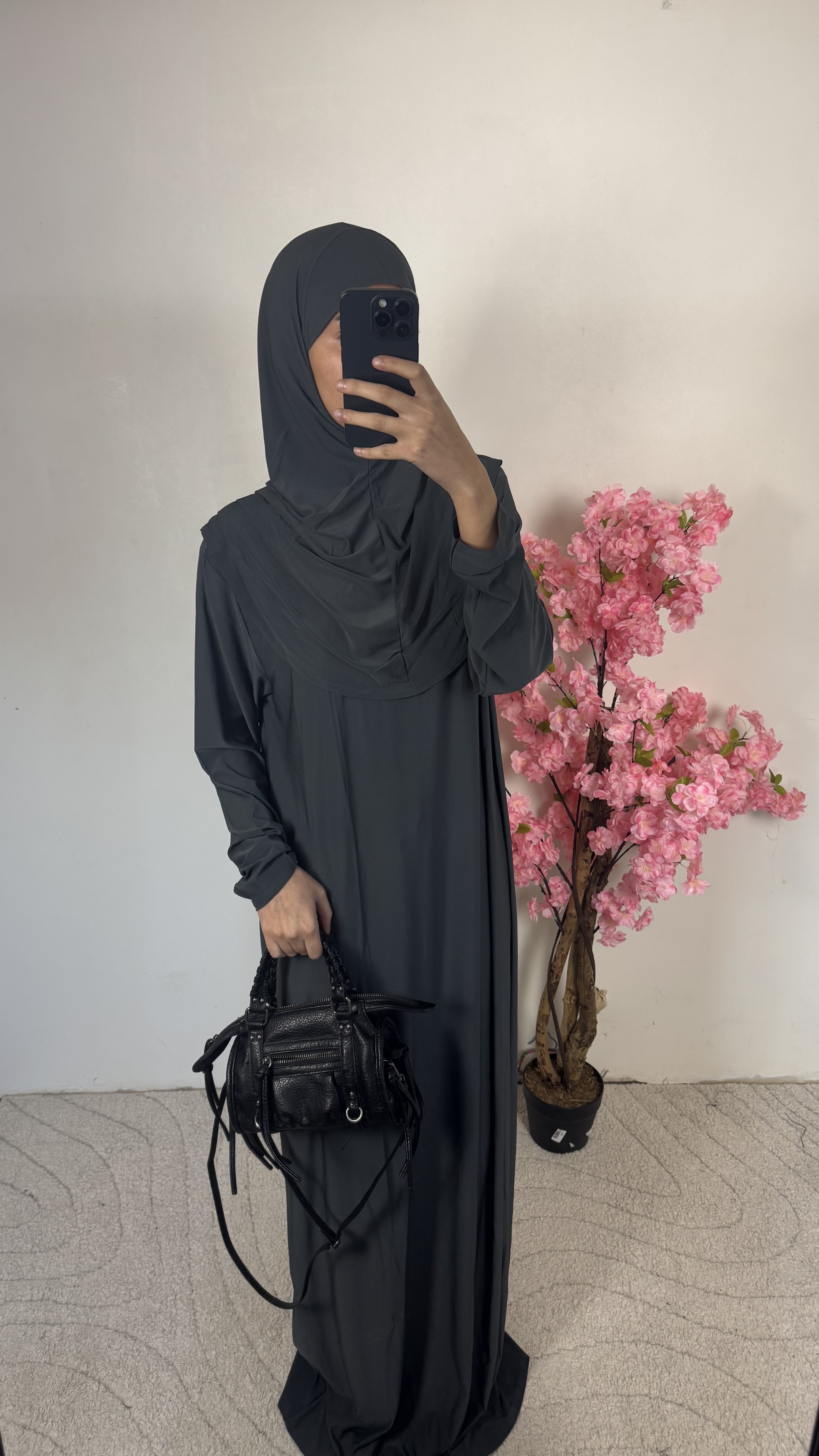 Robe de prière gris foncé - jersey 