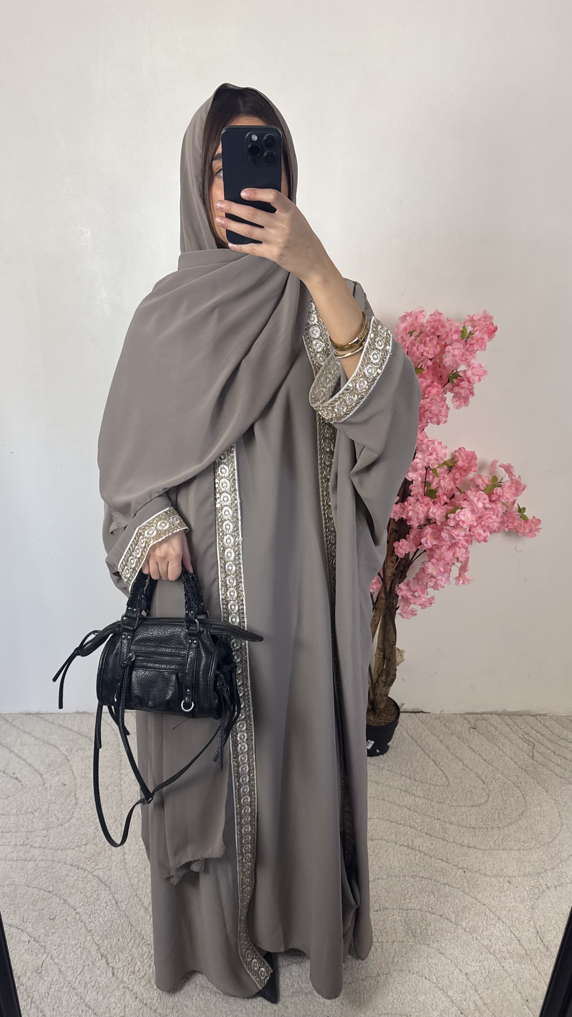 Abaya Tasmyn taupe 