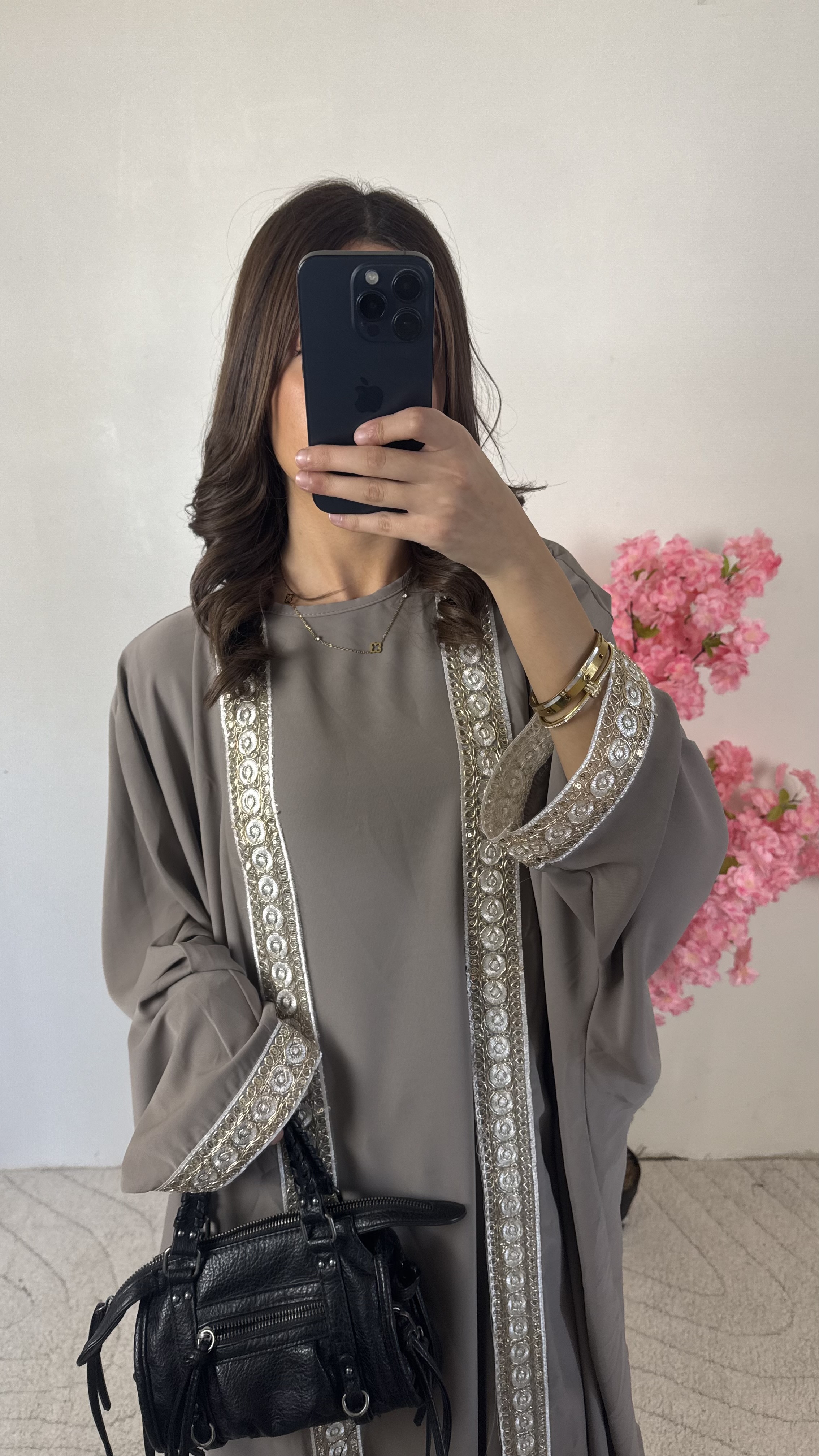 Abaya Tasmyn taupe 