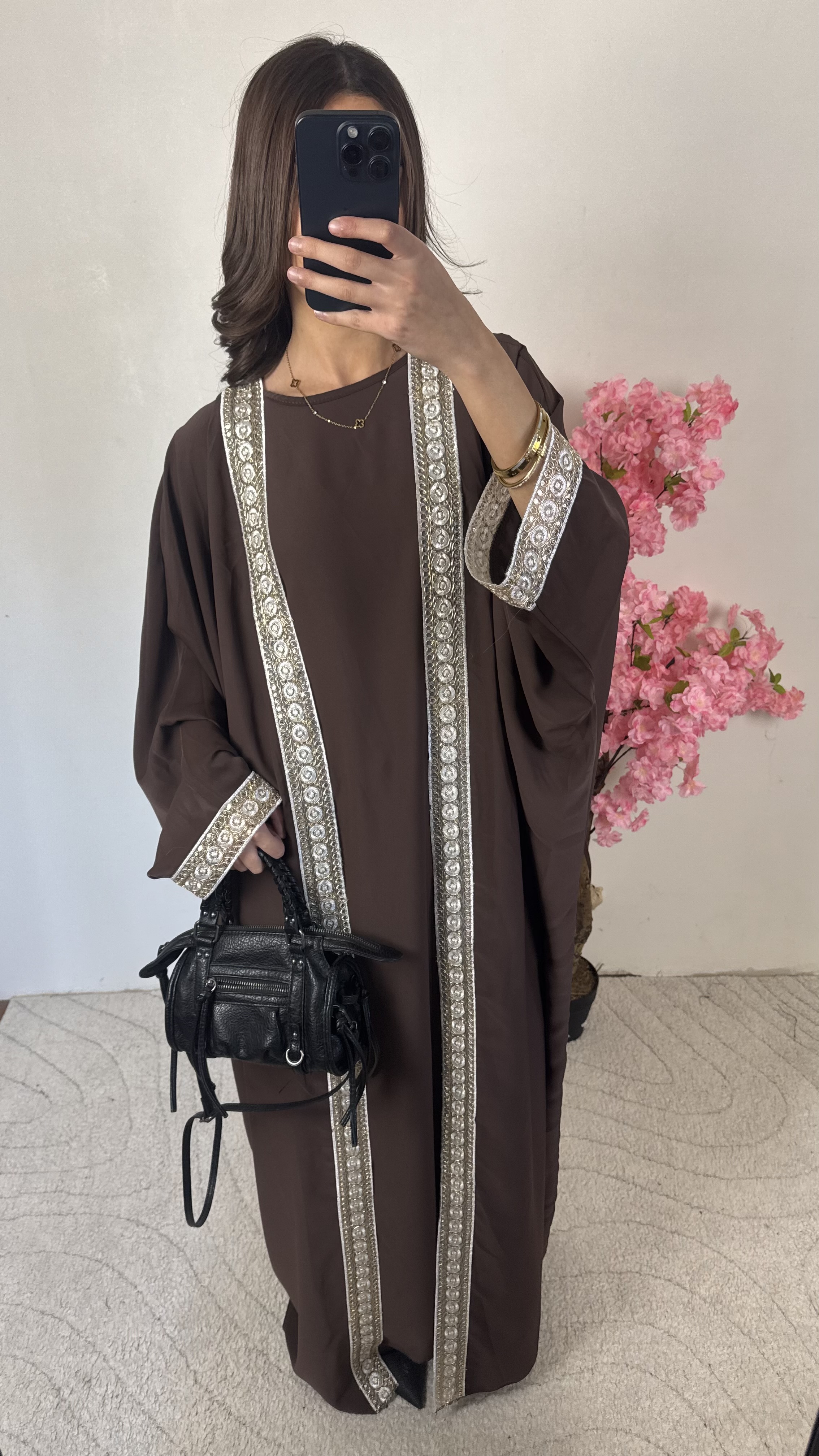 Abaya Tasmyn marron