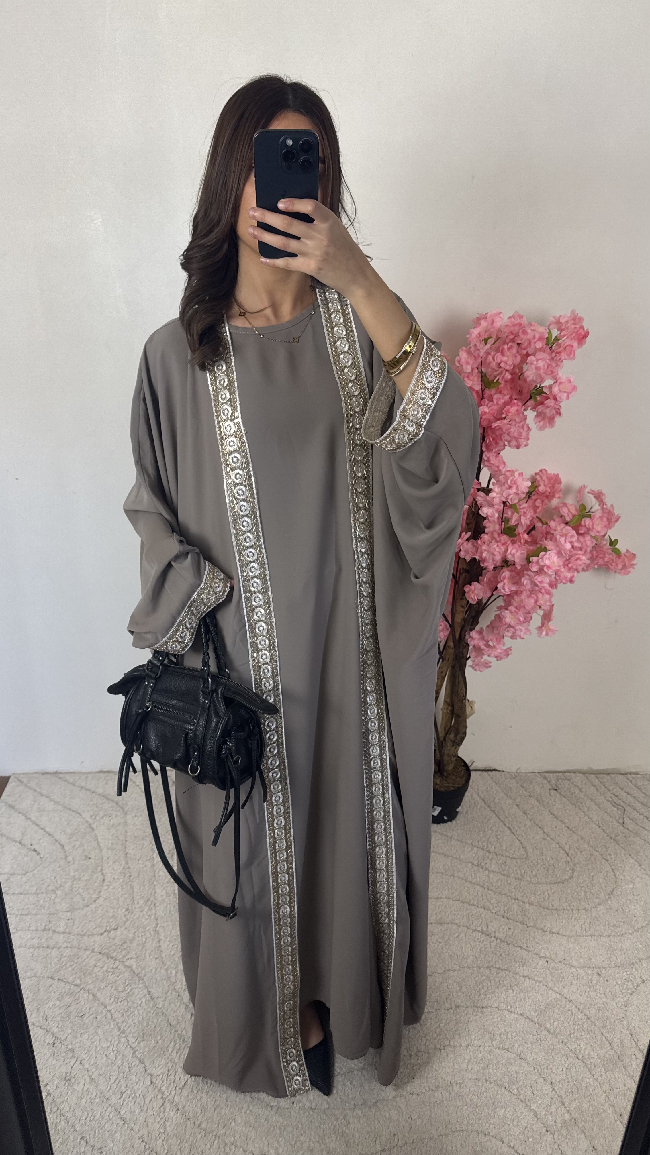 Abaya Tasmyn taupe 
