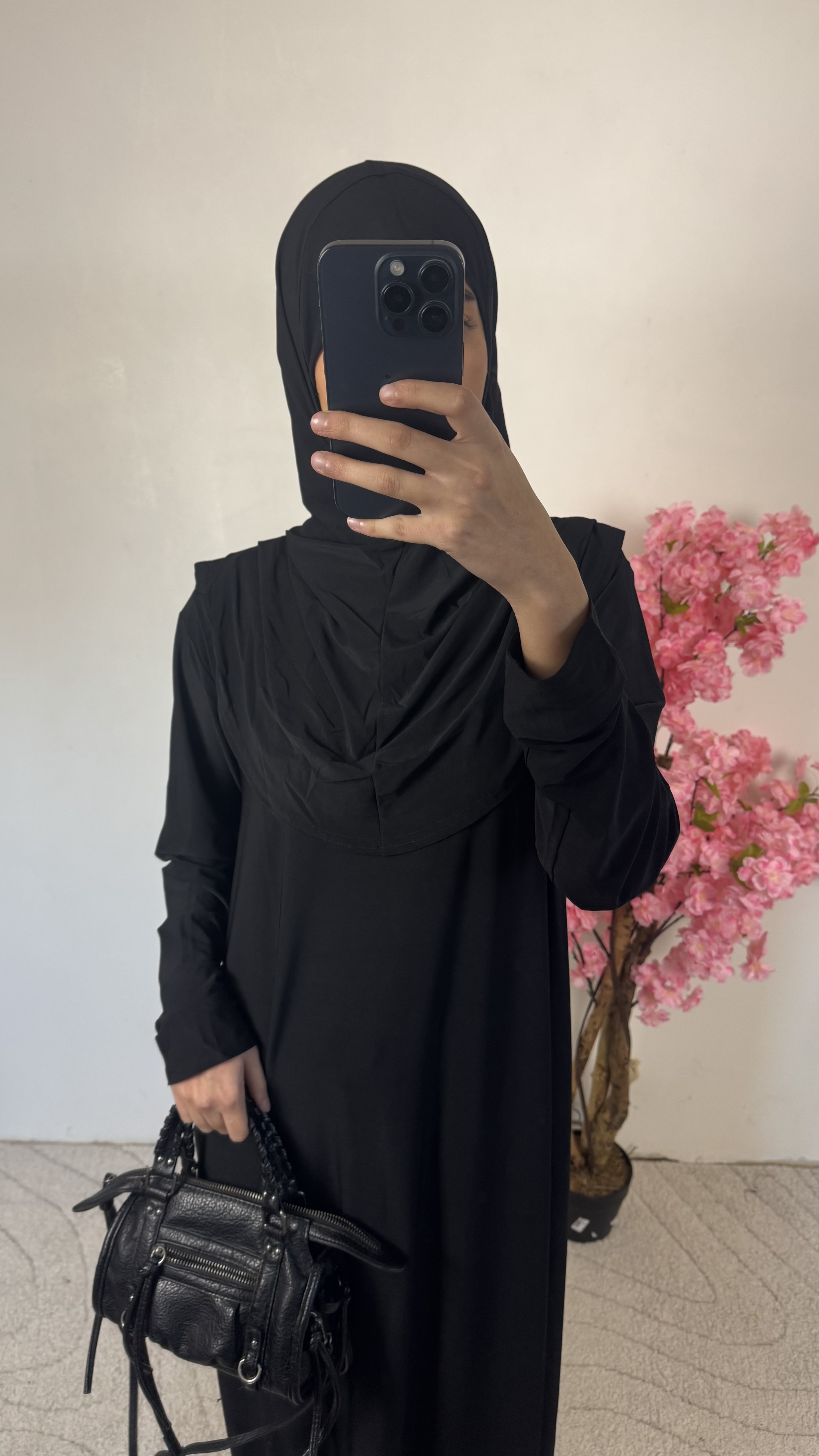 Robe de prière noir - jersey 