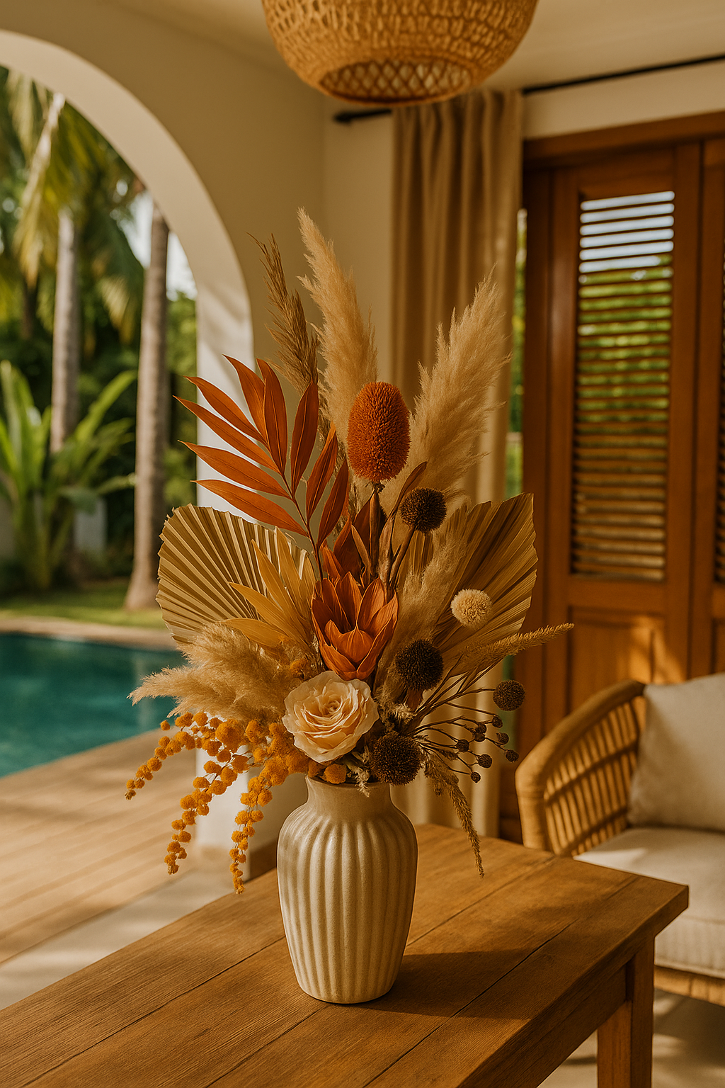 Elegant Dried Flower Bouquet