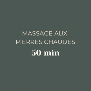 Massage aux pierres chaudes 50 min