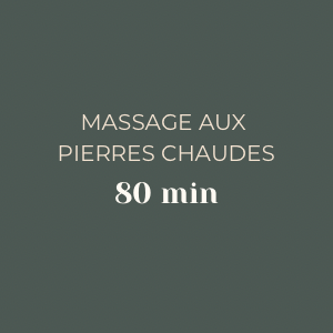 Massage aux pierres chaudes 80 min