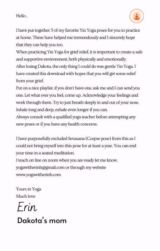 Yin Yoga Grief Poses 