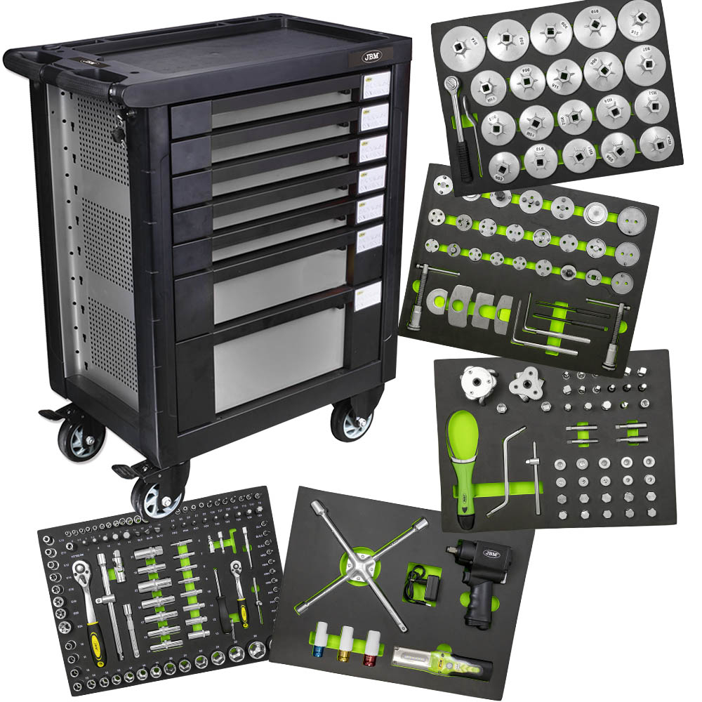 JBM Tools | Chariot à outils complet rempli