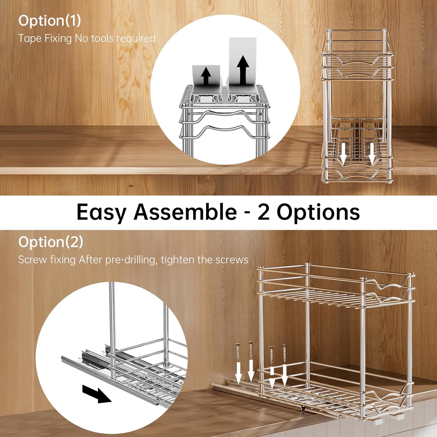 Pull Out Spice Rack Organizer