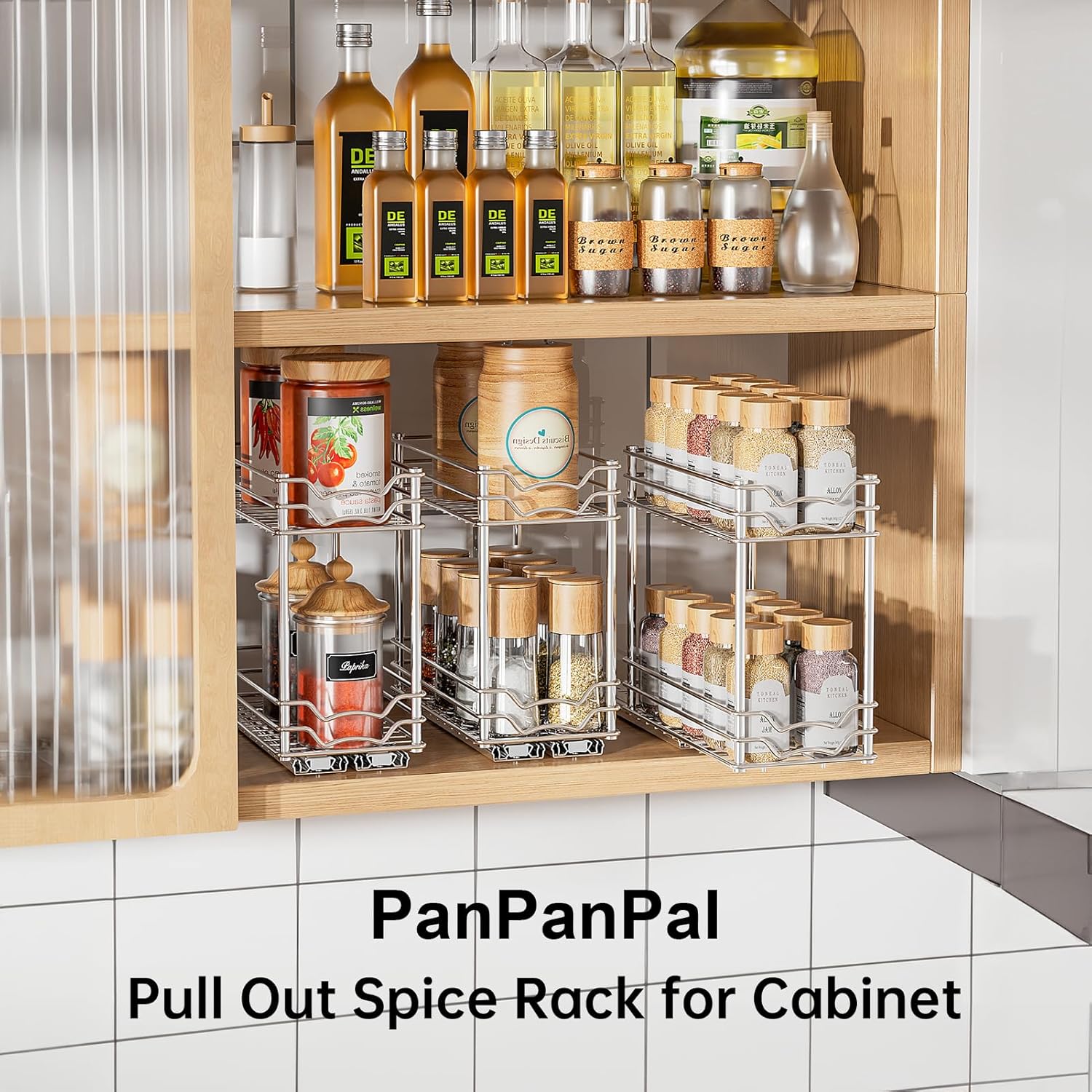 Pull Out Spice Rack Organizer