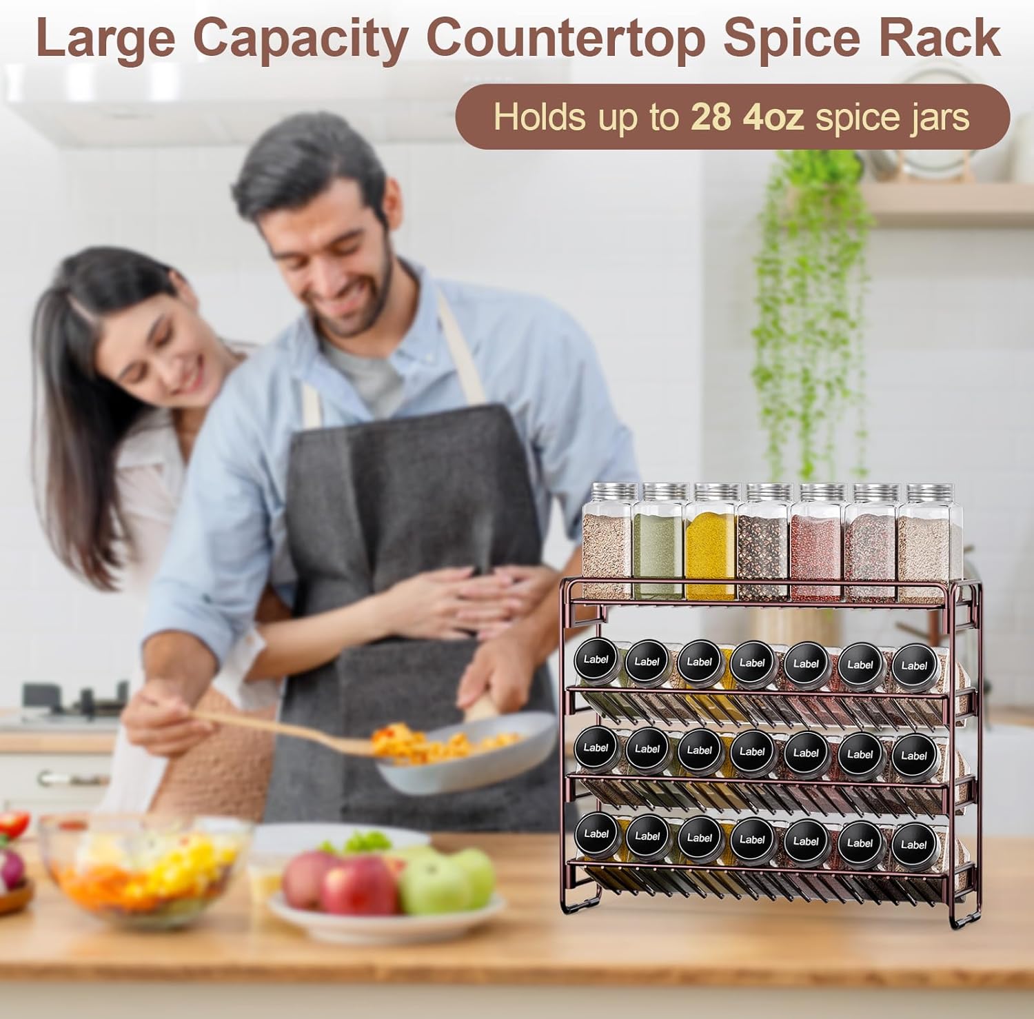 	Metal Spice Rack Organizer