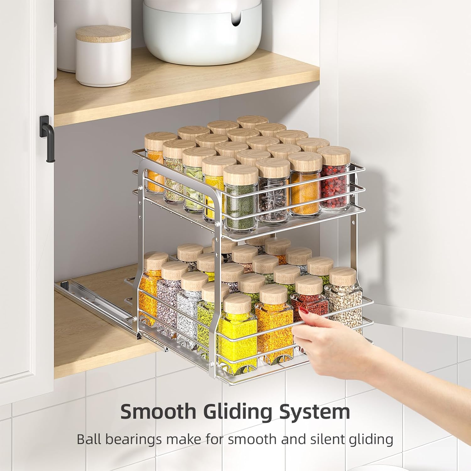 Pull Out Spice Rack Organizer