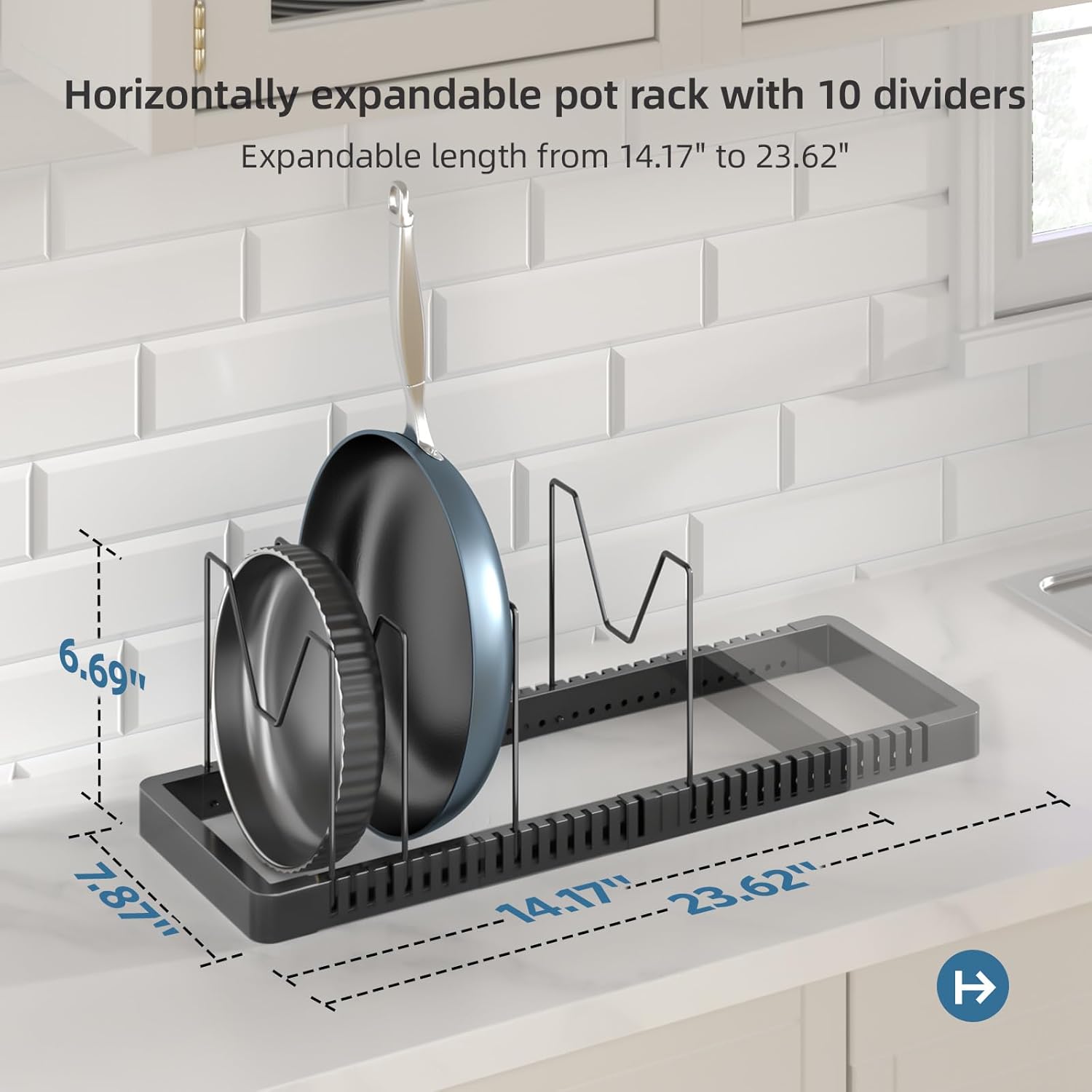Adjustable Pots Organizer