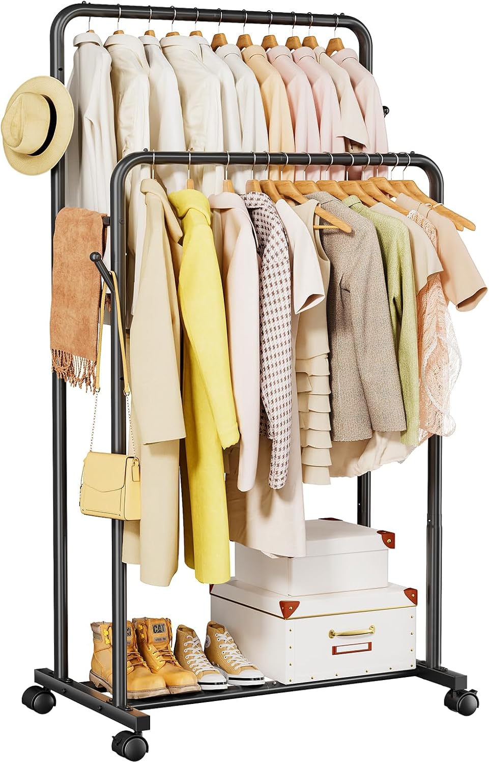 PanPanPal,Double Rail Clothes Rack