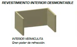 ESTUFA DE LEÑA CON HORNO TNC FRONTAL TNC 70-H