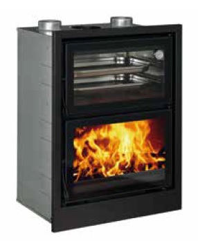 ESTUFA DE LEÑA CON HORNO INSERTABLE TNC FRONTAL 200-H  