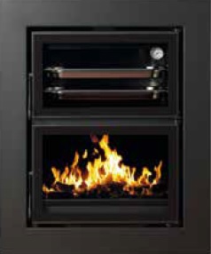 ESTUFA DE LEÑA CON HORNO INSERTABLE TNC FRONTAL 200-H  