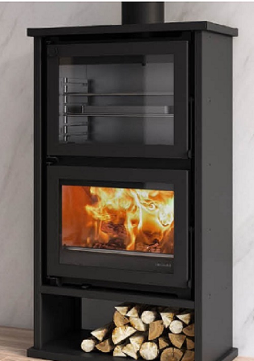 ESTUFA DE LEÑA CON HORNO SOLZAIMA M12F