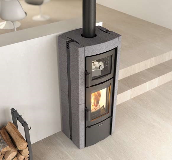 ESTUFA DE LEÑA CON HORNO LA NORDICA EXTRAFLAME ESTER EVO