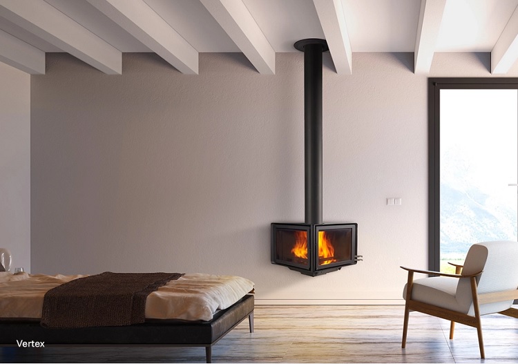 CHIMENEA DE LEÑA ROCAL VERTEX