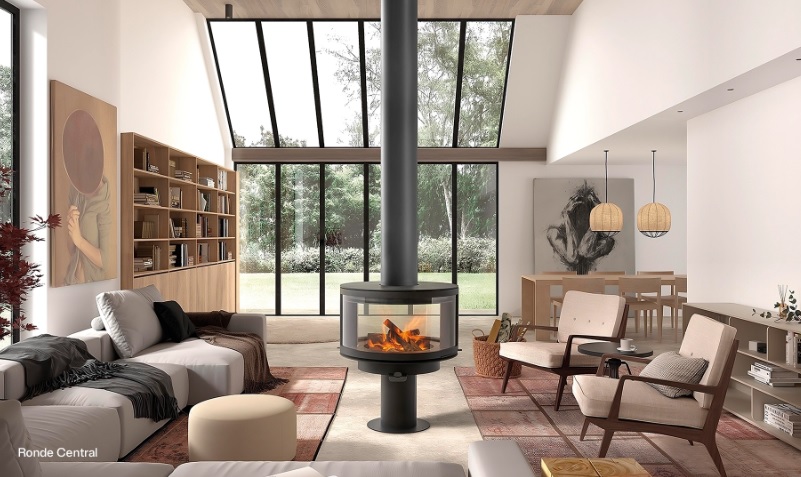 CHIMENEA DE LEÑA ROCAL RONCE CENTRAL   