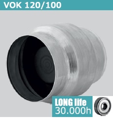 VENTILADOR CANALIZABLE VOK 120 - 100