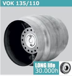 VENTILADOR CANALIZABLE VOK 135 - 110