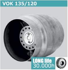VENTILADOR CANALIZABLE VOK 135 - 120