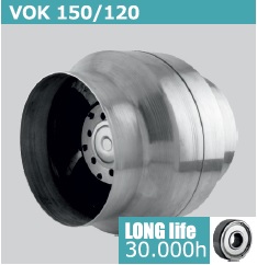 VENTILADOR CANALIZABLE VOK 150 - 120