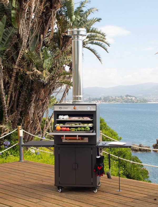 HORNO BARBACOA DE BRASA ECOFOREST E70 INOX 