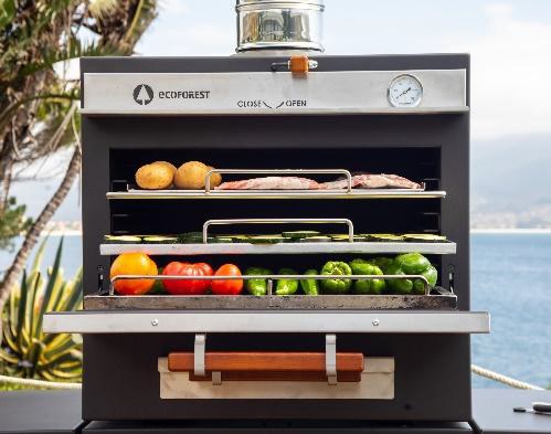 HORNO BARBACOA DE BRASA ECOFOREST E70 INOX 