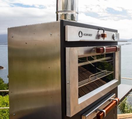 HORNO BARBACOA DE BRASA ECOFOREST E70 INOX 