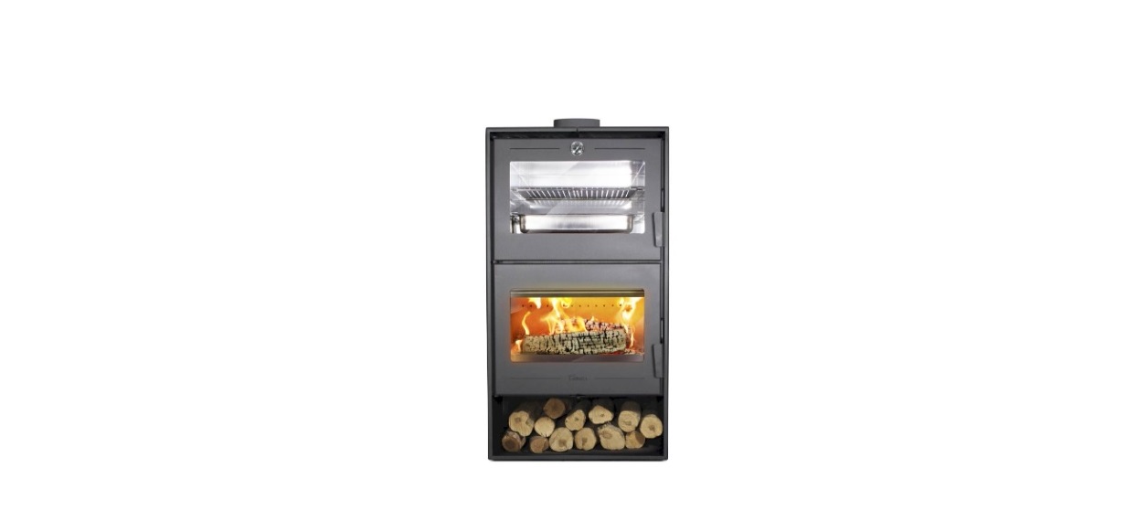ESTUFA DE LEÑA CON HORNO LACUNZA ALTEA