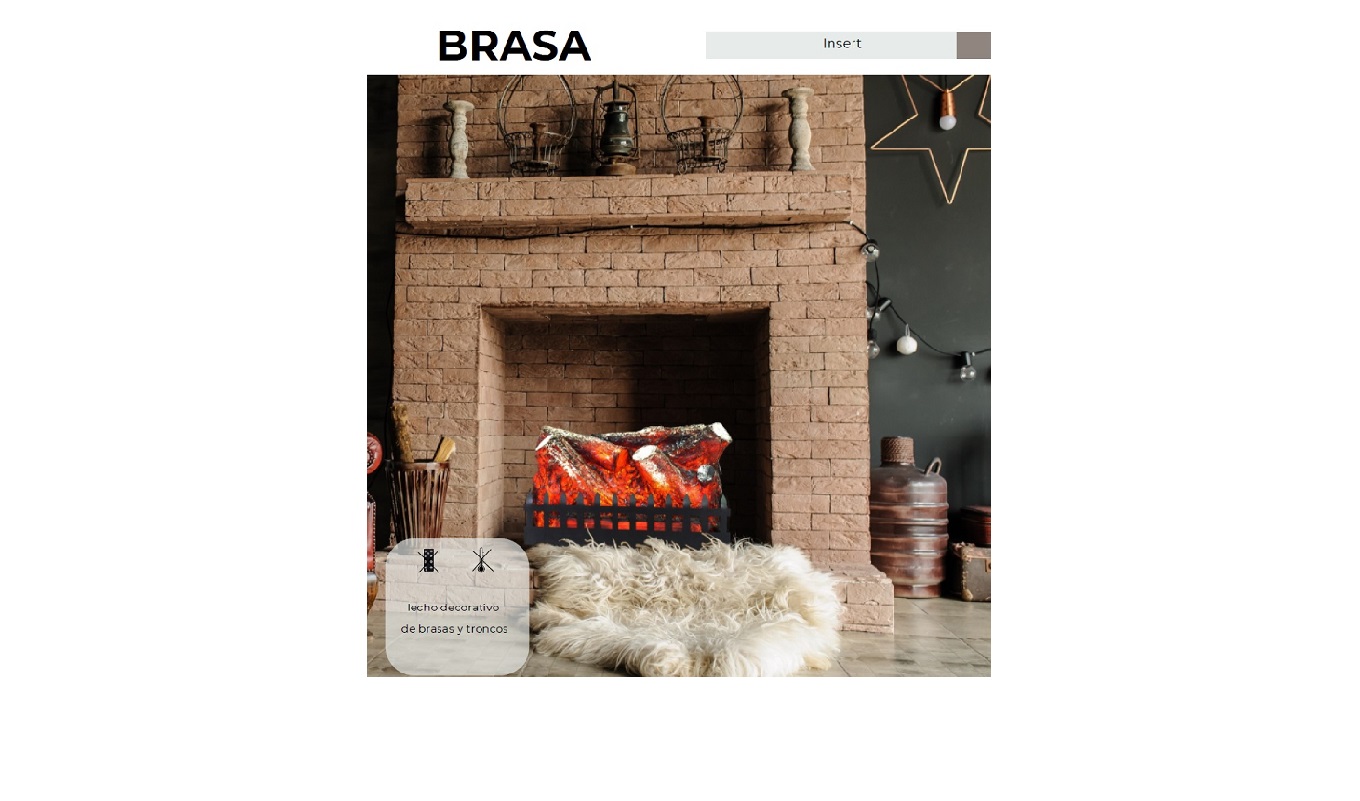CHIMENEA ELÉCTRICA FOCOSTAR BRASA
