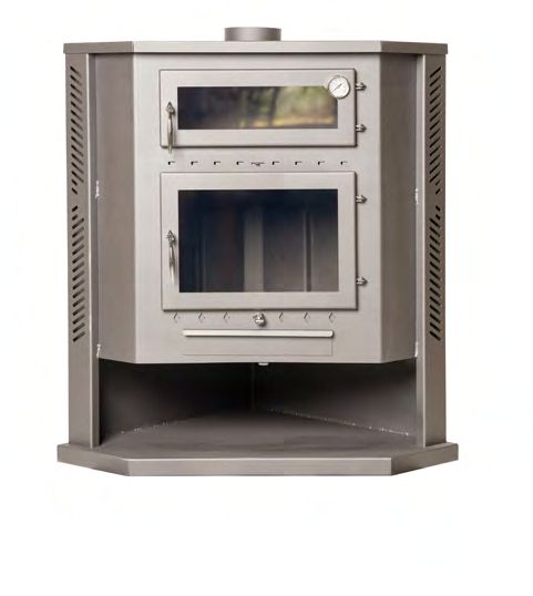 ESTUFA DE LEÑA CON HORNO RINCÓN PEQUEÑA AMARSA